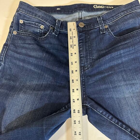 Gap Girlfriend‎ Fit Jeans Size 28 Indigo Wash Cotton Blend Mid Rise Denim - Picture 7 of 8